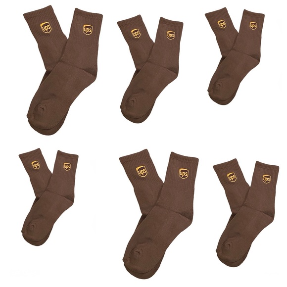 UPS Underwear & Socks Brand New Ups Brown Ankle Socks Mens Size L